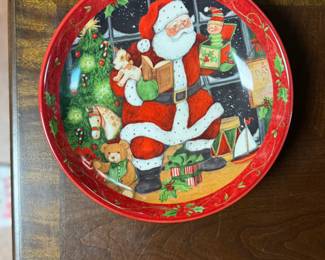 Santa Claus Ceramic Serving Dish