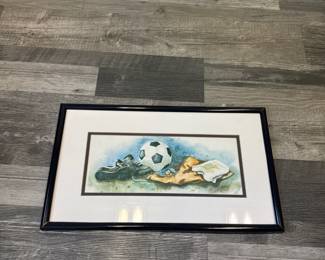 "Kick-Off" by artist Glenda Brown
