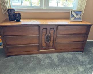 Mid century modern walnut dresser