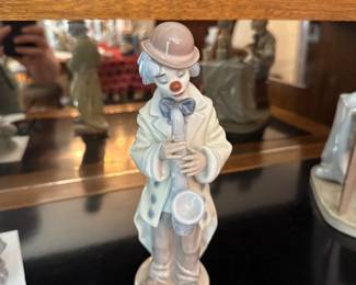 Lladro Sad Sax Clown