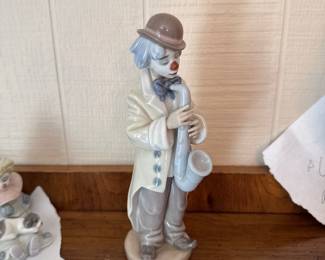 Lladro Sad Sax Clown