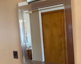 Beveled Chrome Wall Mirror