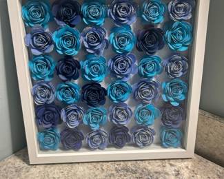 Blue Rose Shadow Box