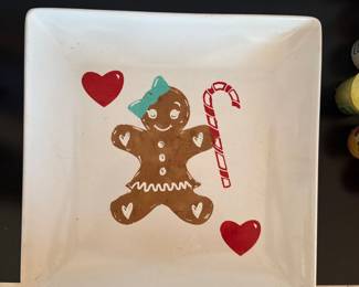 Gingerbread girl platter
