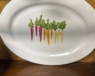 Martha Stewart Collection Farmhouse Carrots Porcelain 16" Platter