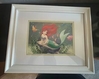 The Little Mermaid Ariel Print framed