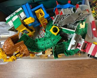 large lot of fisher price Geo Trax train set pieces