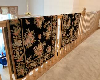 Hand embroidered rugs