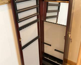 Over the door jewelry case