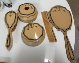 Celluloid dresser vanity set
