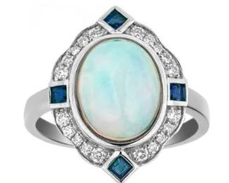 opal sapphire ring