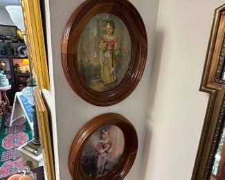 cherry oval frames