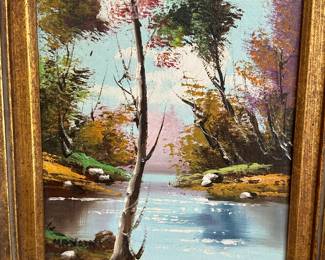 Small original framed painting