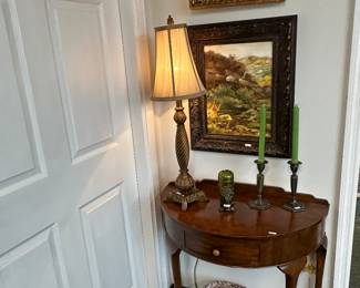 small mahogany entrance table