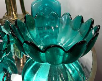 Atlas glass art glass mid century bowls