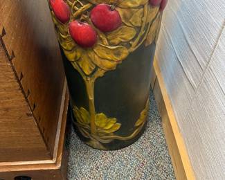 Garden of Eden umbrella stand by Hager Pottery