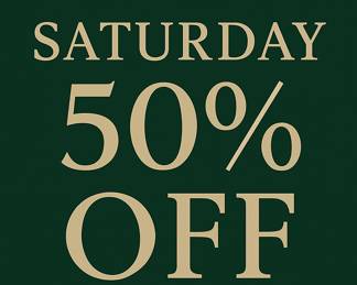 Satuday 50 off