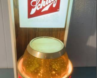 Schlitz lighted sign