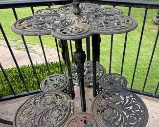 Cool wrought iron plant stand
