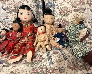 Asian and Zimbabwean dolls