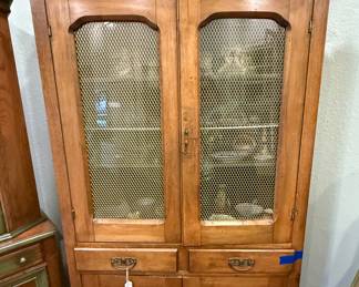 Double pie safe hutch