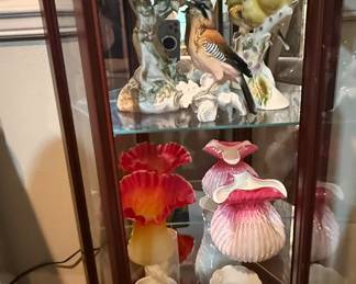 Selection of many porcelain birds