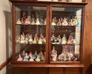 Curio cabinet with Josef Originals