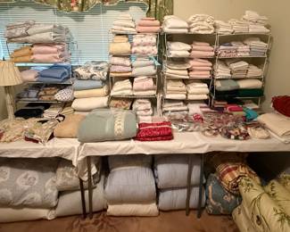 Lots of linens!