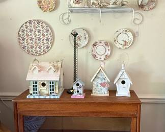 Barrister cabinet and birdhouses