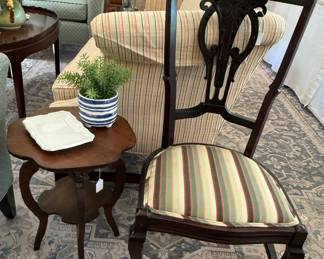 Side chair and table