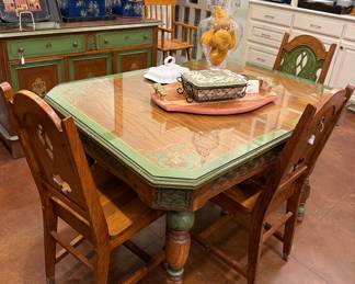 Pretty painted dining table