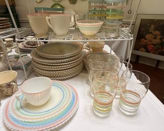 Rare MacBeth Evans Petalware set