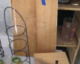 WOOD SHELVES AND BRACKETS