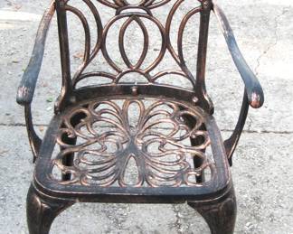1 OF 6 CHAIRS FOR OUTDOOR TABLE