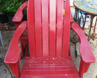 1 OF 2 RED ROCKERS