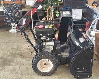 1 of 4 pictures - MTD Pro 28" Electric Start Snowblower, Like New!