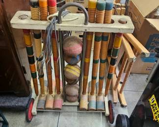 Vintage Croquet Set