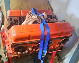 1 of 2 pictures - 350 HP Original 1968 Block. (needs rebuilt)