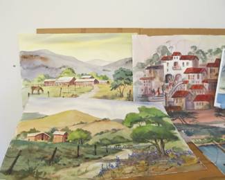 One of our featured items is original fine art by the late artist JEANNE CHARLES