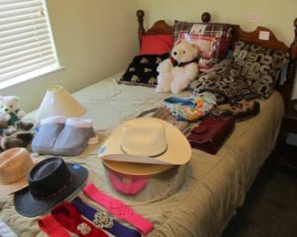 Vintage queen size bed and mattress set