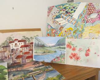 One of our featured items is original fine art by the late artist JEANNE CHARLES