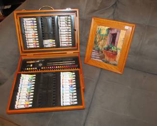 Starter art studio by Battat in nice folding case.