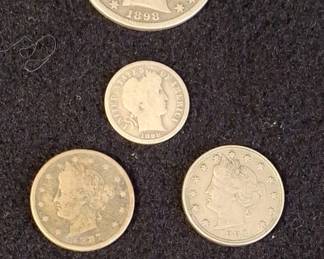Silver U.S.Coins 1887-1898 * 1 Buffalo Head Nickel