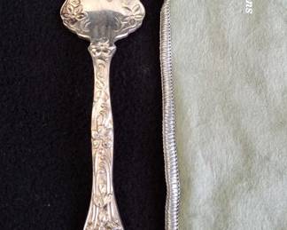 Vintage Sterling Silver Serving Fork * With Bag