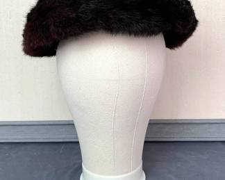 Vintage Mink Hat * Approximately 11"x10"x3.5"