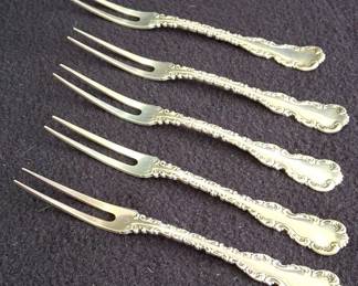 Sterling Silver 4 1/2” Cocktail Forks