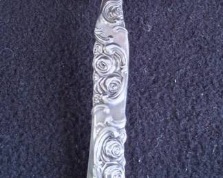 Antique George W. Welsh For Whiting Partial Gilt Sterling Silver Serving Spoon