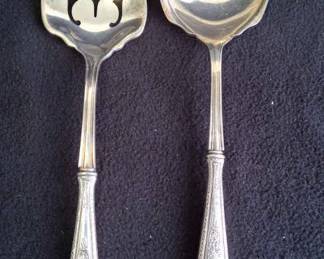 2 Vintage Sterling Silver Handled Serving Pieces * Monogrammed