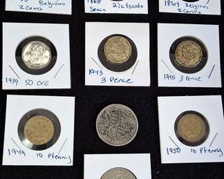 1835-1953 * Assorted Foreign Coins * Pence, Schillings