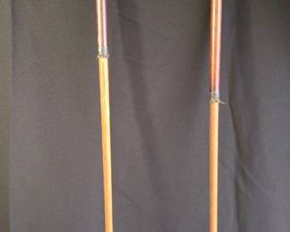 2 Vintage Wooden MacGregor Golf Clubs * Putter 10-X * Mashie 5 * MacGregor Dayton, O